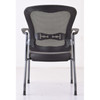 Modern OfficeSource office guest chair with breathable mesh back and wide fabric seat