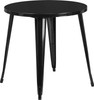 30'' Round Black Metal Indoor-Outdoor Table