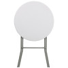 32'' Round Granite White Plastic Bar Height Folding Table