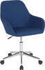 Cortana Home and Office Mid-Back Chair in Blue Fabric