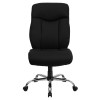 TYCOON Series Big & Tall 400 lb. Rated Black Fabric Executive Ergonomic Office Chair and Chrome Base