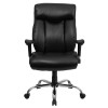 TYCOON Series Big & Tall 400 lb. Rated Black Leather Executive Ergonomic Office Chair with Full Headrest & Arms