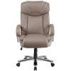 TYCOON Series Big & Tall 500 lb. Rated Taupe Leather Executive Swivel Ergonomic Office Chair with Extra Wide Seat