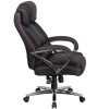 TYCOON Series Big & Tall 500 lb. Rated Black Leather Executive Swivel Ergonomic Office Chair with Chrome Base and Arms