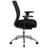 TYCOON Series 24/7 Intensive Use 300 lb. Rated Black Mesh Multifunction Ergonomic Office Chair with Seat Slider