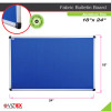 Viztex® Fabric Bulletin Board with an Aluminum frame - 18" x 24"