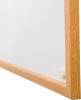 Viztex® Lacquered Steel Magnetic Dry Erase Boards with an Oak Effect Frame - 18" x 24"