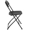 TYCOON Series 650 lb. Capacity Premium Black Plastic Folding Chair