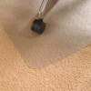 Cleartex Advantagemat PVC Rectangular Lipped Chair Mat for Plush Pile Carpets Over 3/4" (48" X 60")