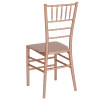 TYCOON Series Rose Gold Resin Stacking Chiavari Chair