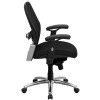 Mid-Back Black Super Mesh Executive Swivel Office Chair with Knee Tilt Control and Adjustable Lumbar & Arms