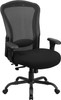 TYCOON Series 24/7 Intensive Use Big & Tall 400 lb. Rated Black Mesh Multifunction Synchro-Tilt Ergonomic Office Chair