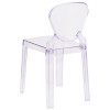 Ghost Chair with Tear Back in Transparent Crystal