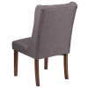 TYCOON Preston Series Gray Fabric Tufted Parsons Chair
