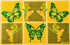 Doortex® Yellow Butterfly Short Sun Room Runner - 20" x 30"