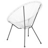 Valencia Oval Comfort Series Take Ten White Rattan Lounge Chair
