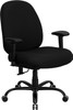 TYCOON Series Big & Tall 400 lb. Rated Black Fabric Executive Ergonomic Office Chair with Adjustable Back and Arms