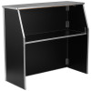 4' Black Laminate Foldable Bar