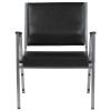 TYCOON Series 1500 lb. Rated Black Antimicrobial Vinyl Bariatric Medical Reception Arm Chair