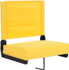 Grandstand Comfort Seats by Flash with Ultra-Padded Seat in Yellow