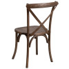 TYCOON Series Stackable Early American Wood Cross Back Chair