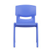 Blue Plastic Stackable School Chair with 13.25'' Seat Height