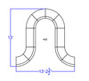 TYCOON Alon Series Melrose White Leather Reception Configuration, 10 Pieces