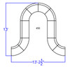 TYCOON Alon Series Melrose White Leather Reception Configuration, 10 Pieces