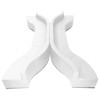 TYCOON Alon Series Melrose White Leather Reception Configuration, 10 Pieces