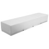 TYCOON Alon Series Melrose White Leather Reception Configuration, 4 Pieces