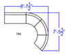 TYCOON Alon Series Melrose White Leather Reception Configuration, 4 Pieces