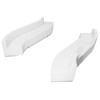 TYCOON Alon Series Melrose White Leather Reception Configuration, 7 Pieces