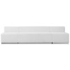 TYCOON Alon Series Melrose White Leather Reception Configuration, 3 Pieces