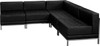 TYCOON Imagination Series Black Leather Sectional Configuration, 5 Pieces