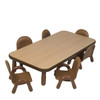 BaseLine® Toddler 60" x 30" Rectangular Table & Chair Set
