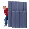 Quiet Divider® with Sound Sponge® 30" x 10' Wall - Slate Blue