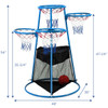 4-Rings Basketball Stand with Storage Bag