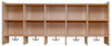 Value Line™ Birch 10-Section Wall Locker - Unit Only