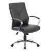 Boss LeatherPlus Executive Chair Black