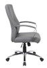 Boss LeatherPlus Executive Chair Grey