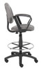 Boss Drafting Stool (B315-Gy) W/Footring And Loop Arms