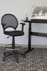 Boss Mesh Drafting Stool W/ Adjustable Arms