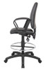 Boss Multi-Function LeatherPlus Drafting Stool W/ Loop Arms