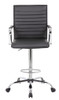 Boss Vinyl Ribbed Drafting Stool Black