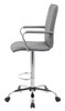 Boss Vinyl Ribbed Drafting Stool Grey