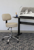 Boss Beige Caressoft Medical Stool W/ Back Cushion