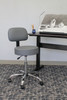 Boss Grey Caressoft Medical Stool W/ Back Cushion