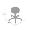 The DOT stool, Black Vinyl