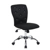 Tiffany Microfiber Chair-Black