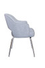 Grey Linen Guest Chair